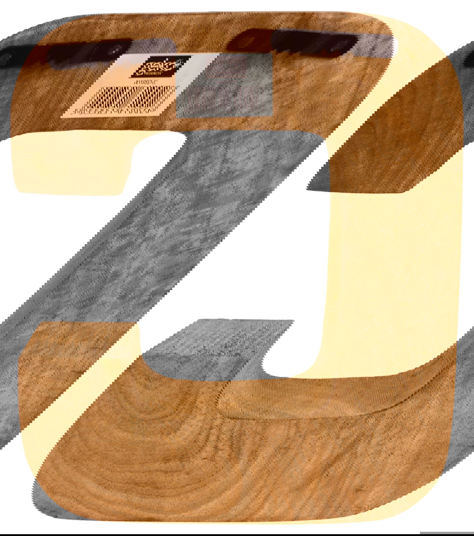 Hand Carved Wooden Geometric Letter C Hand Carved Wooden Geometric Letter C
