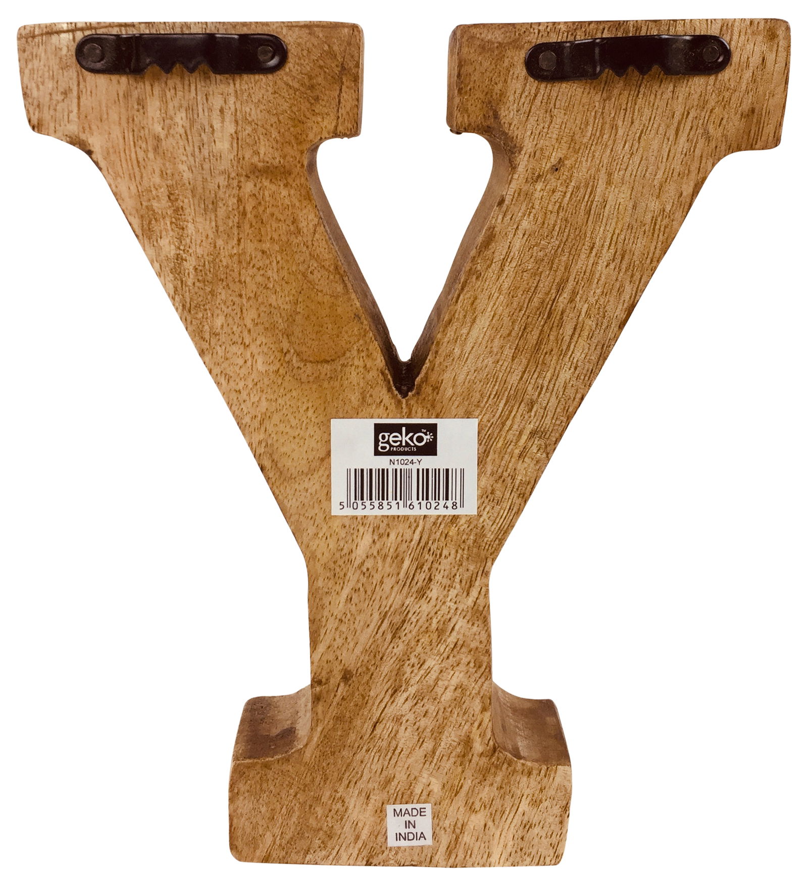 Hand Carved Wooden Geometric Letter Y Hand Carved Wooden Geometric Letter Y