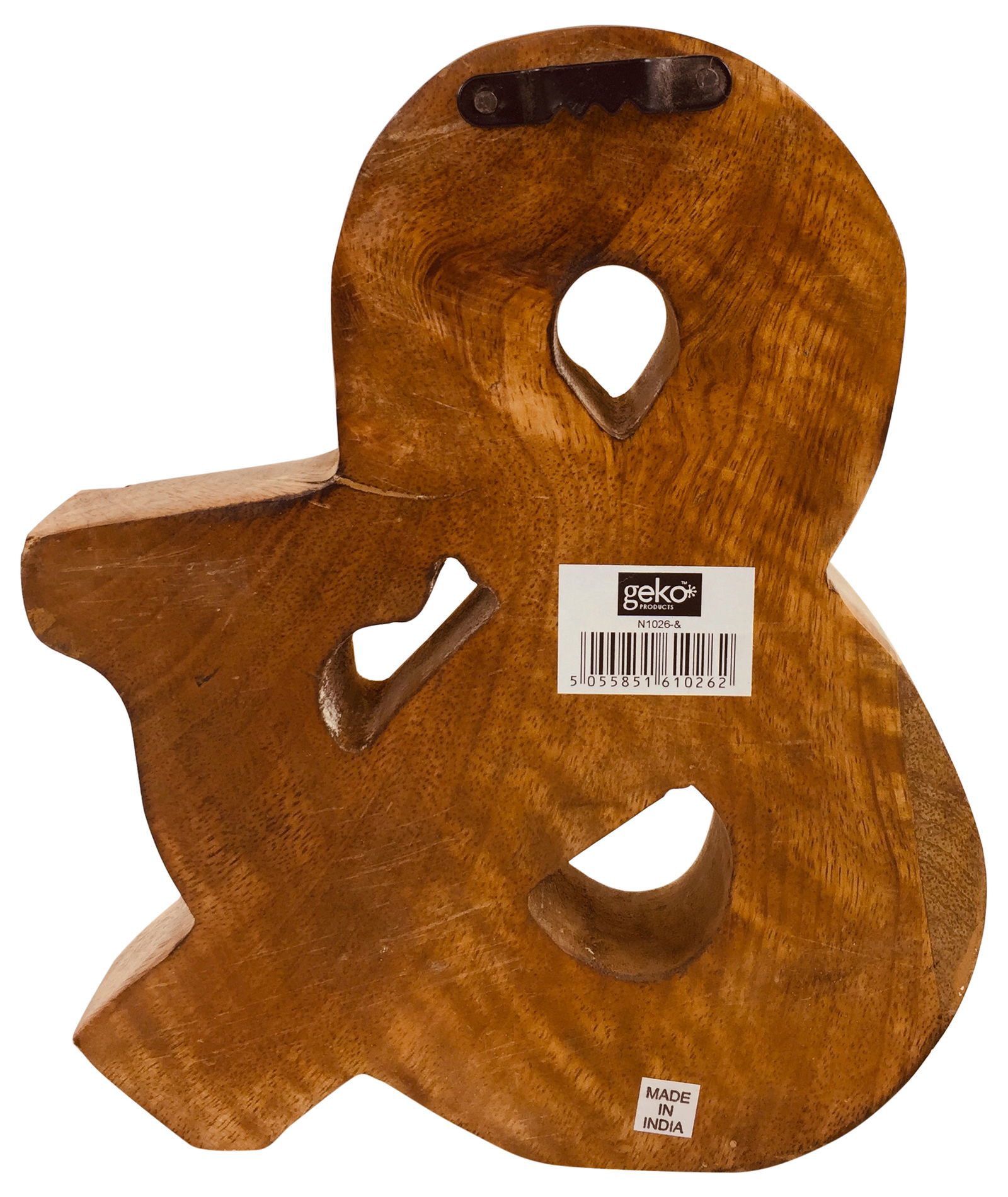 Hand Carved Wooden Geometric Letter & Hand Carved Wooden Geometric Letter &