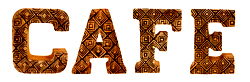 Hand Carved Wooden Geometric Letters Cafe Hand Carved Wooden Geometric Letters Cafe
