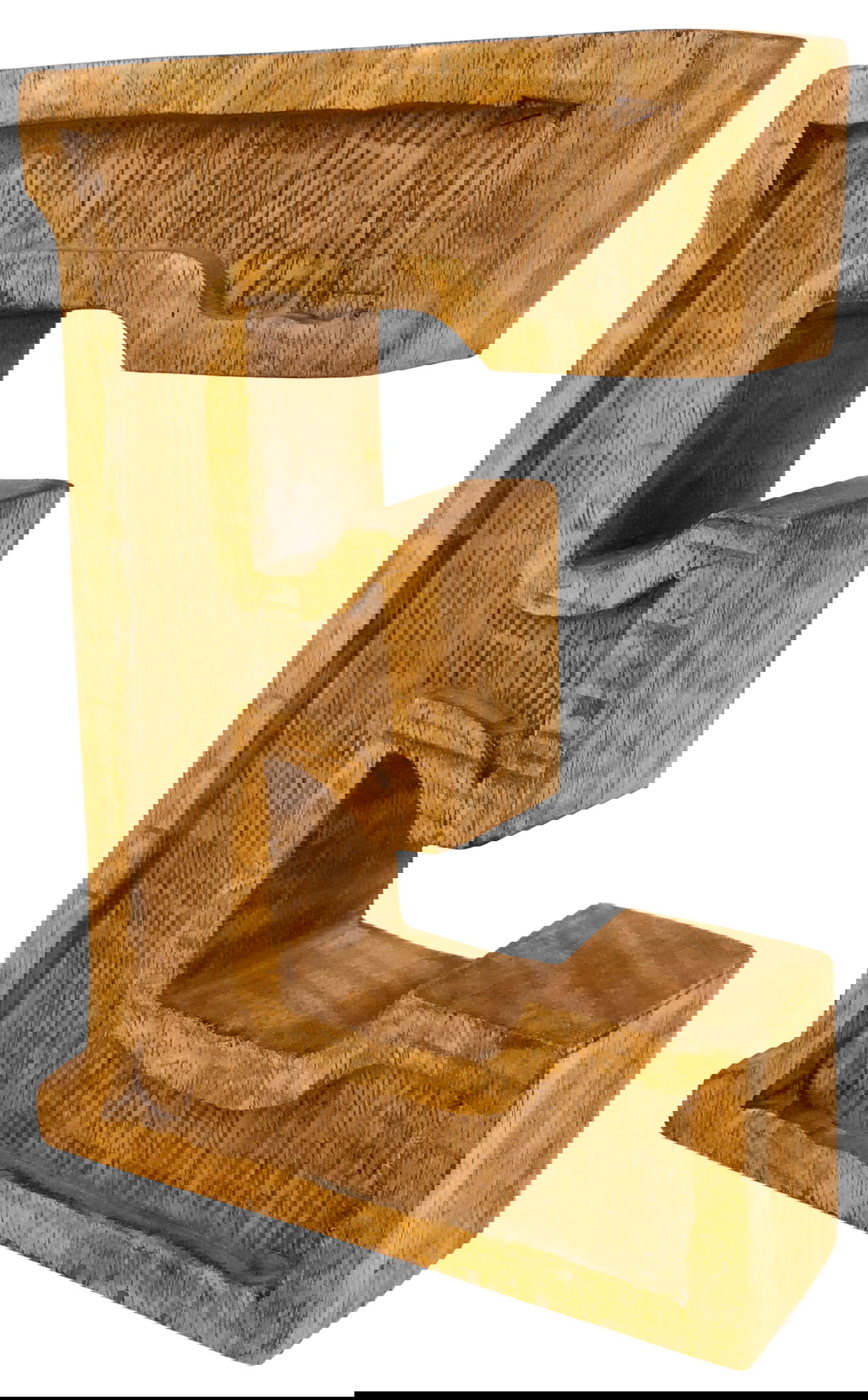 Hand Carved Wooden Embossed Letter E Hand Carved Wooden Embossed Letter E