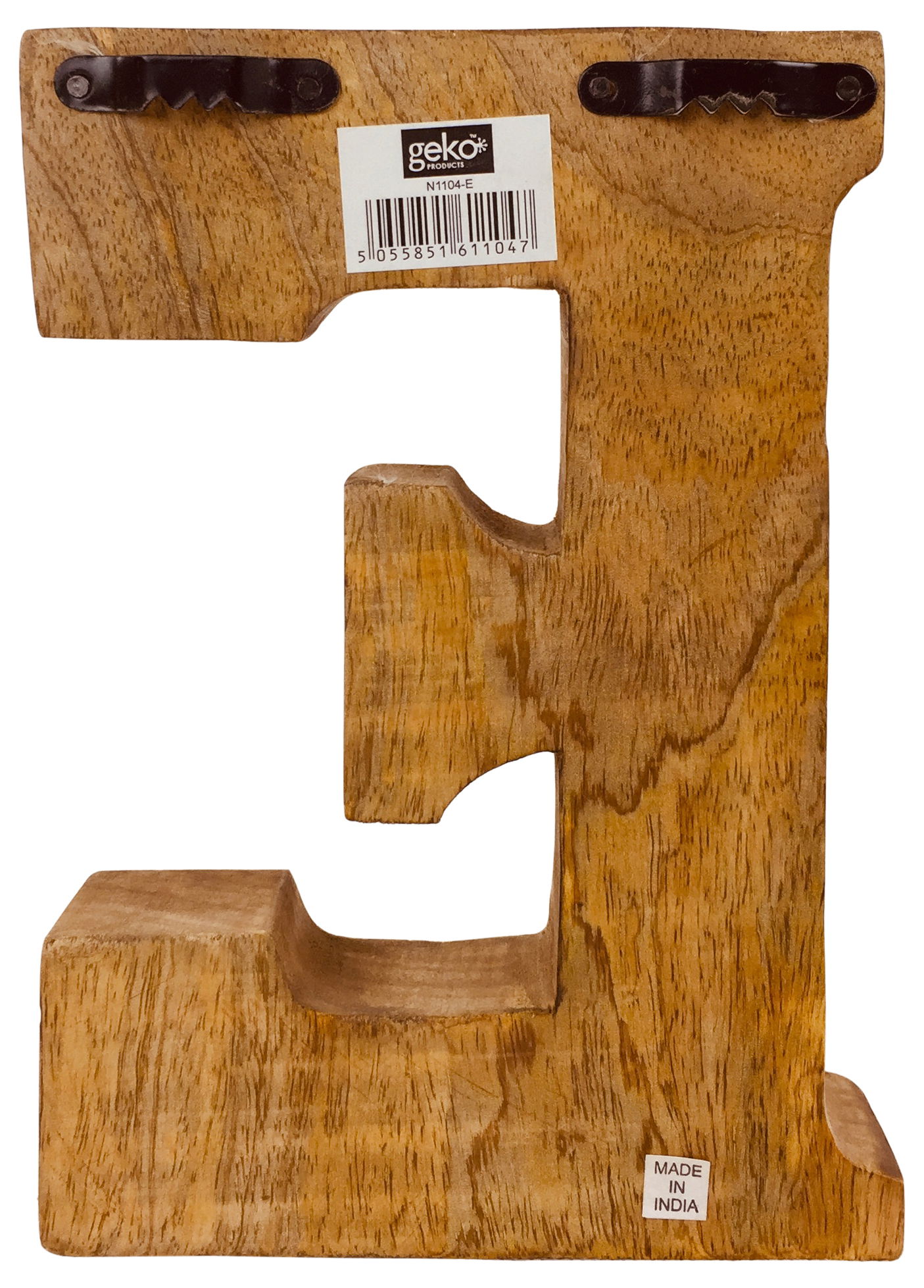 Hand Carved Wooden Embossed Letter E Hand Carved Wooden Embossed Letter E