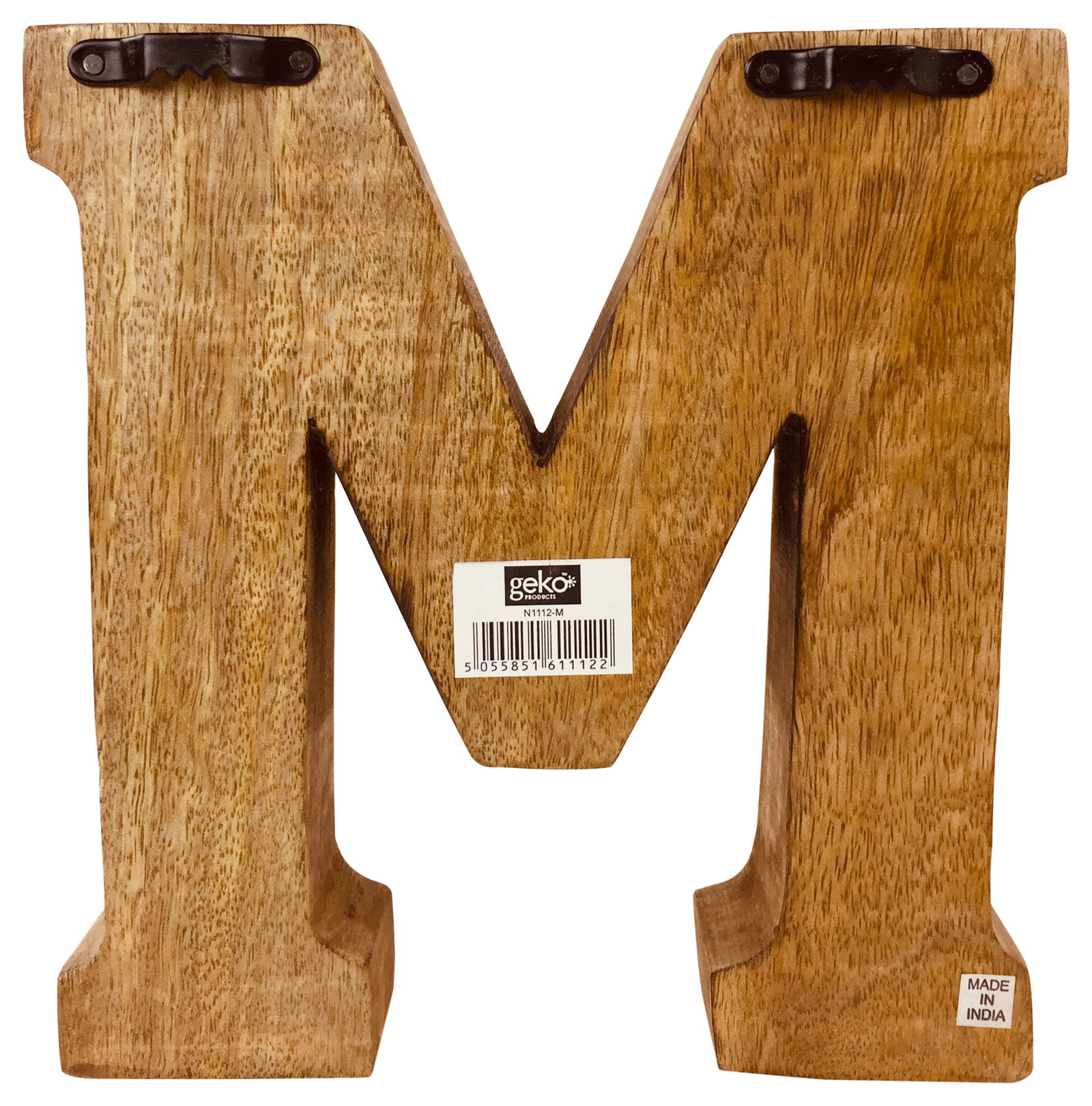 Hand Carved Wooden Embossed Letter M Hand Carved Wooden Embossed Letter M