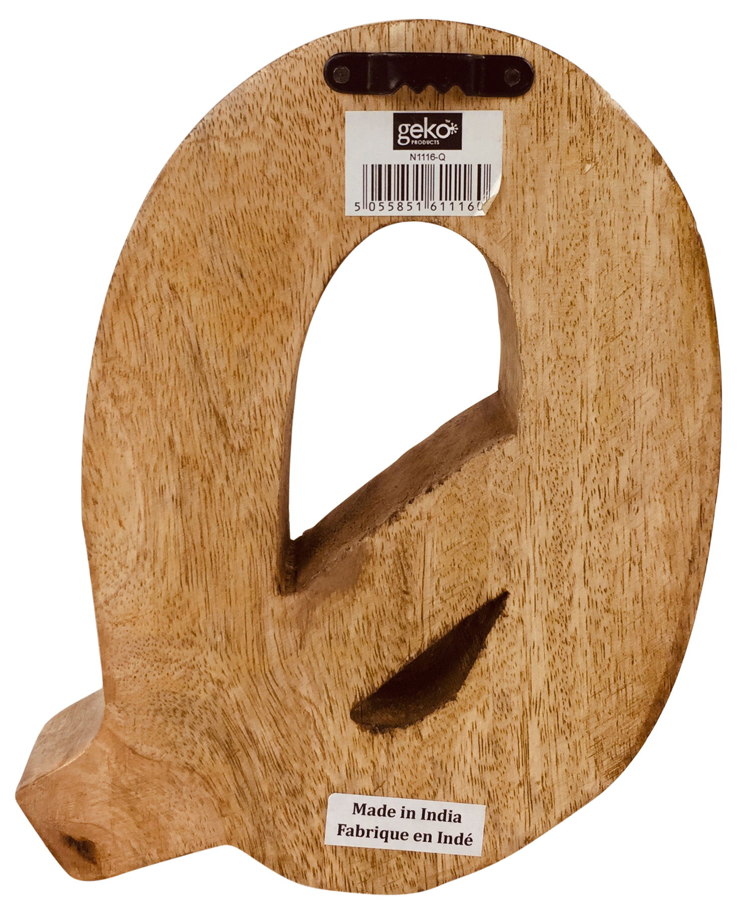 Hand Carved Wooden Embossed Letter Q Hand Carved Wooden Embossed Letter Q