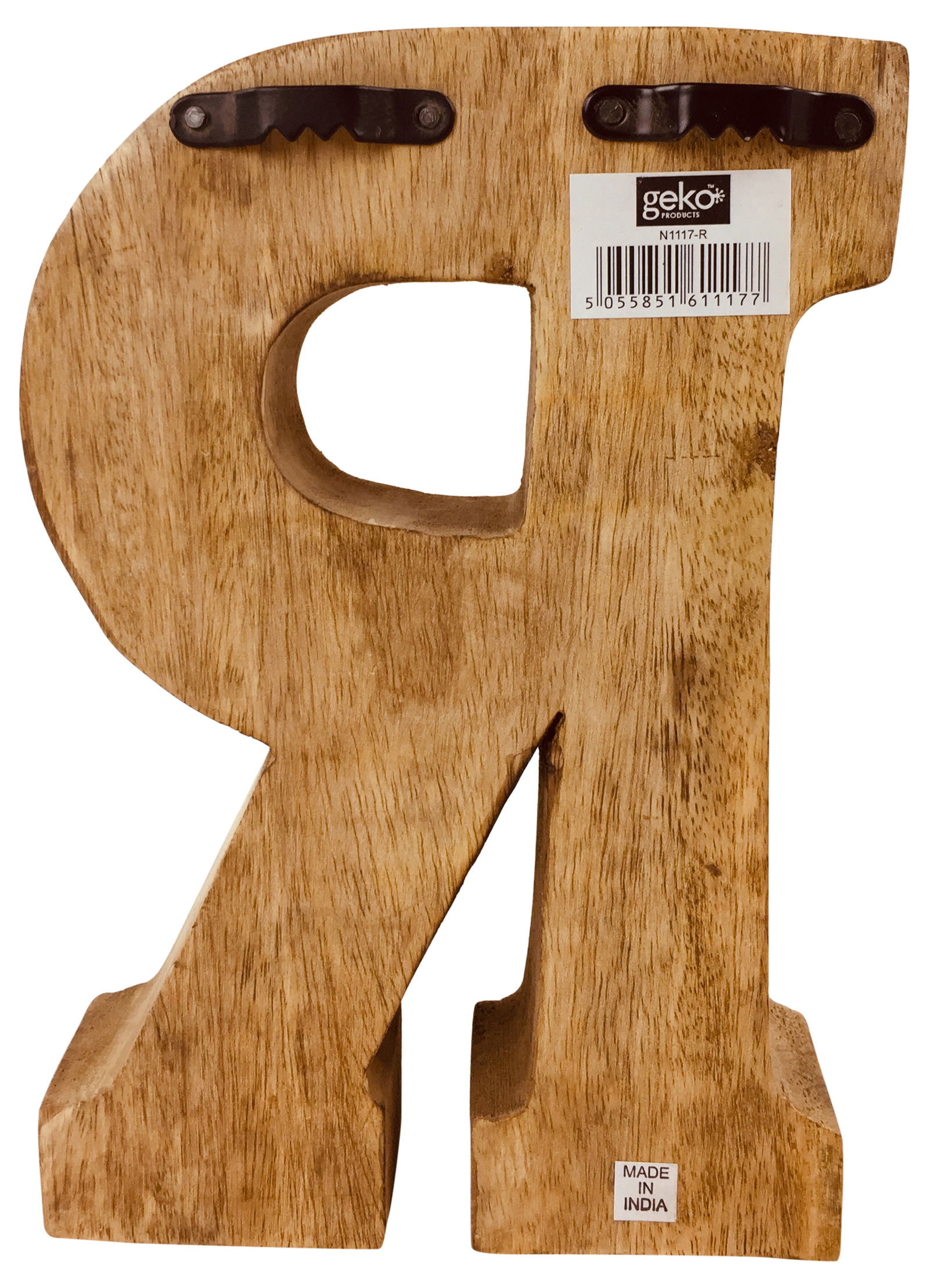 Hand Carved Wooden Embossed Letter R Hand Carved Wooden Embossed Letter R