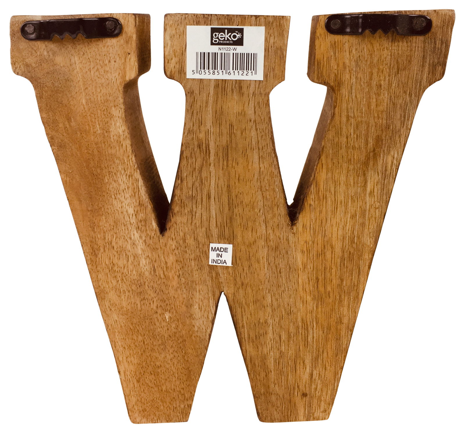 Hand Carved Wooden Embossed Letter W Hand Carved Wooden Embossed Letter W