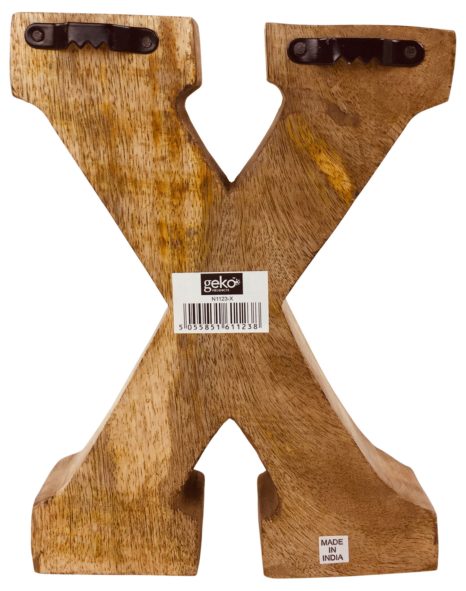 Hand Carved Wooden Embossed Letter X Hand Carved Wooden Embossed Letter X