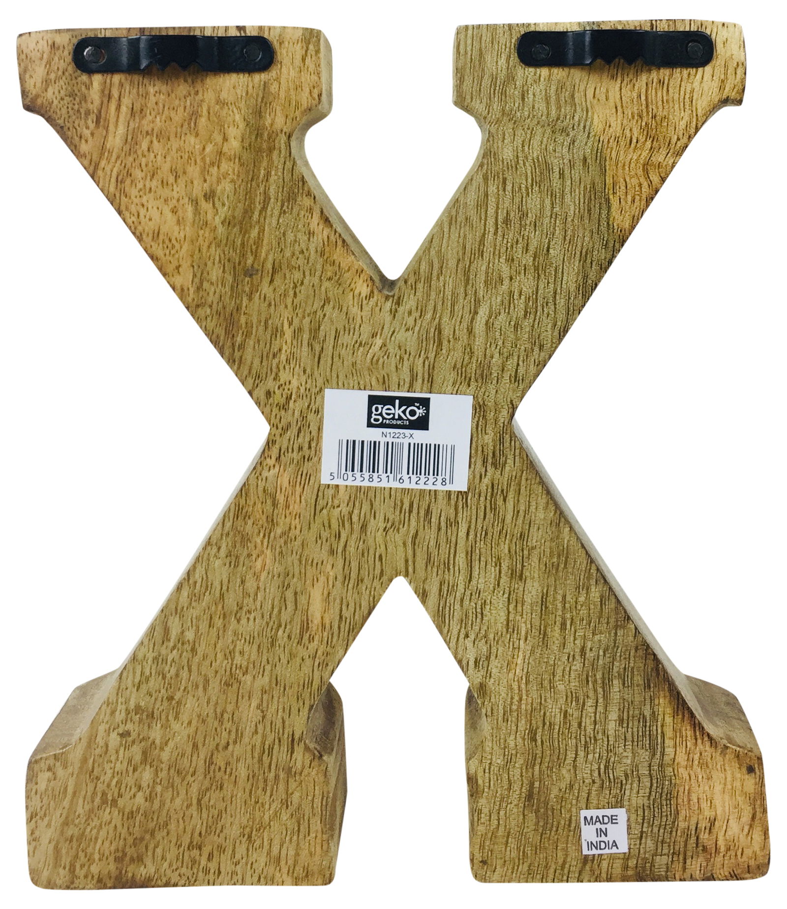 Hand Carved Wooden White Flower Letter X Hand Carved Wooden White Flower Letter X
