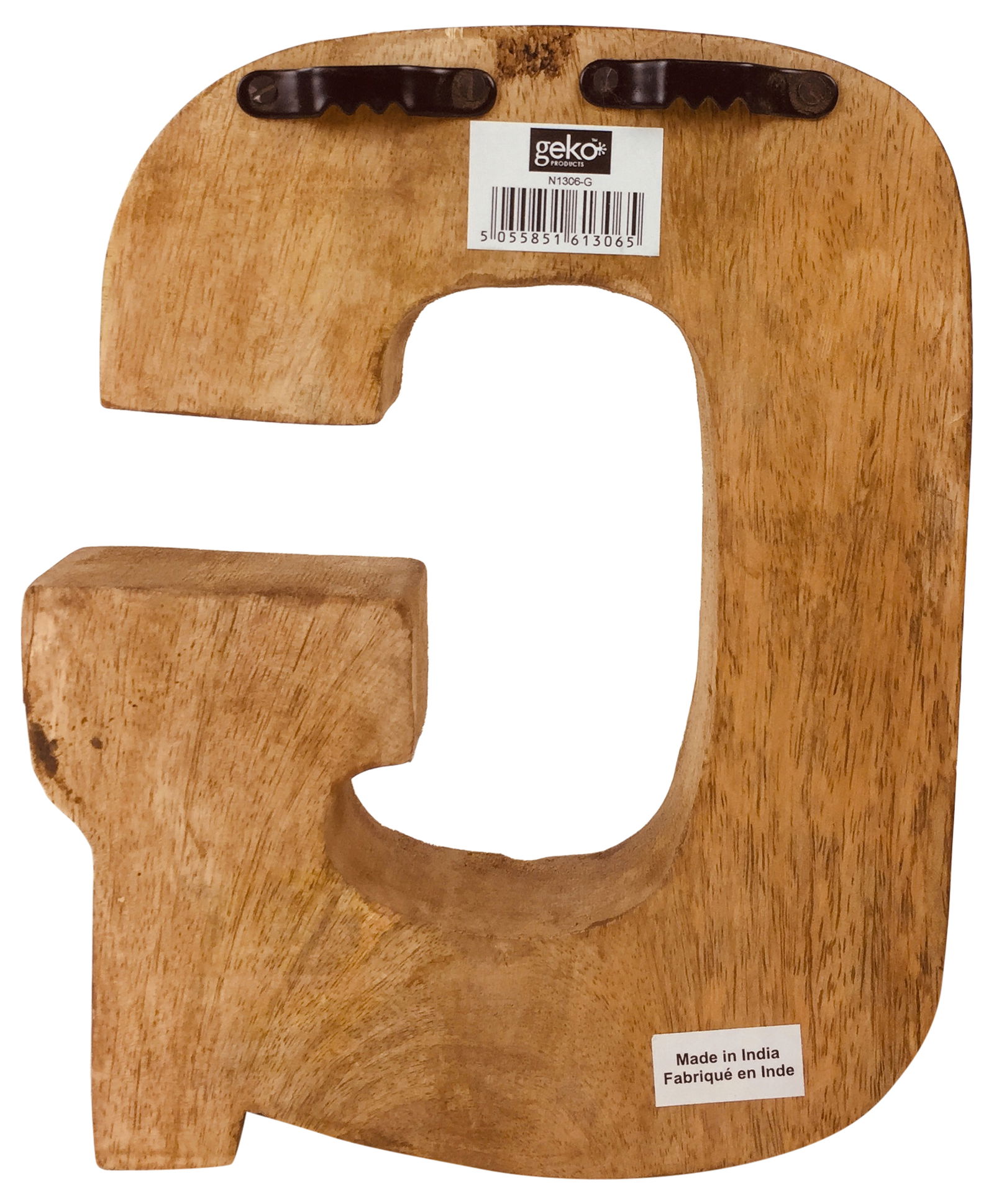 Hand Carved Wooden Flower Letter G Hand Carved Wooden Flower Letter G