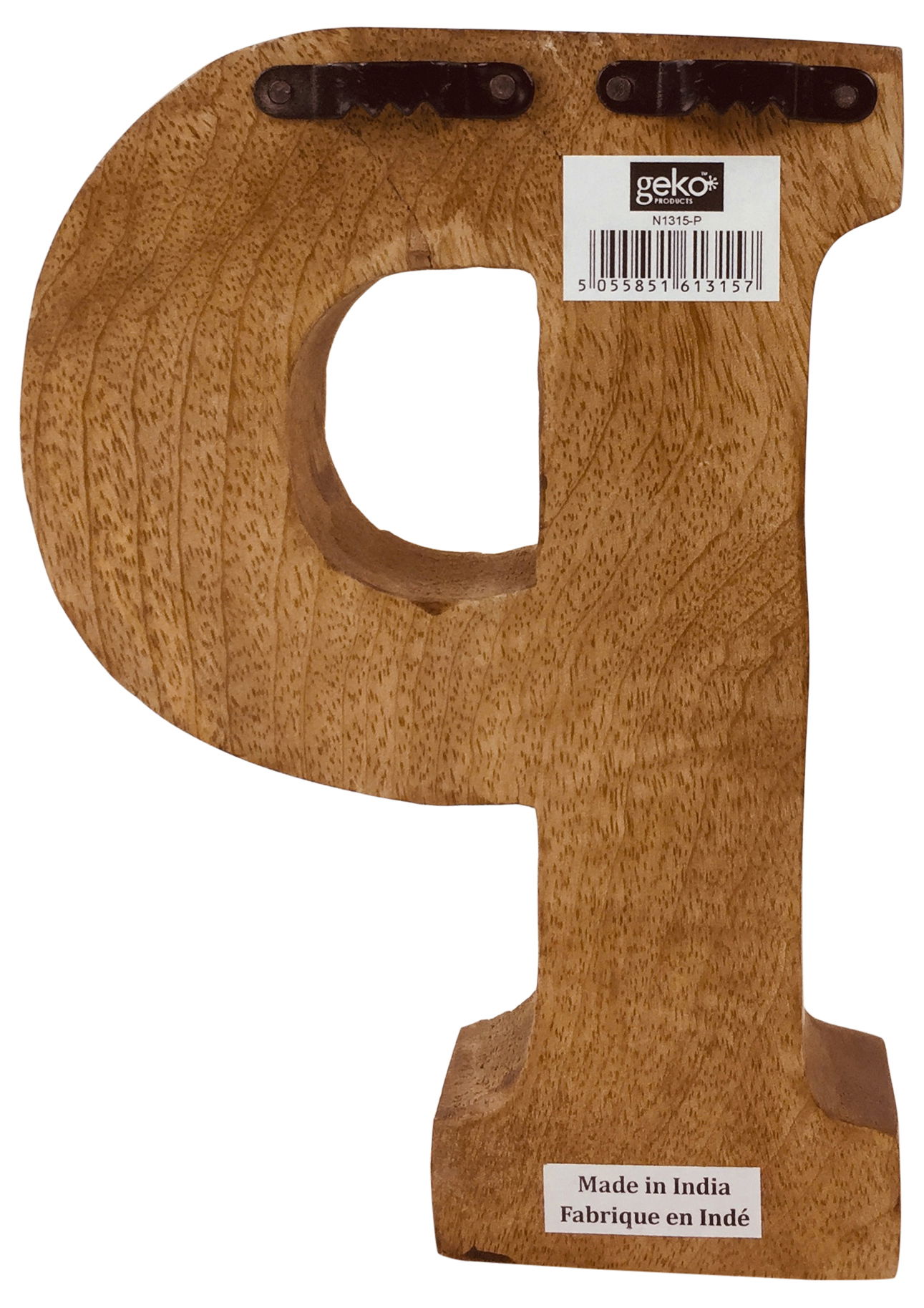 Hand Carved Wooden Flower Letter P Hand Carved Wooden Flower Letter P