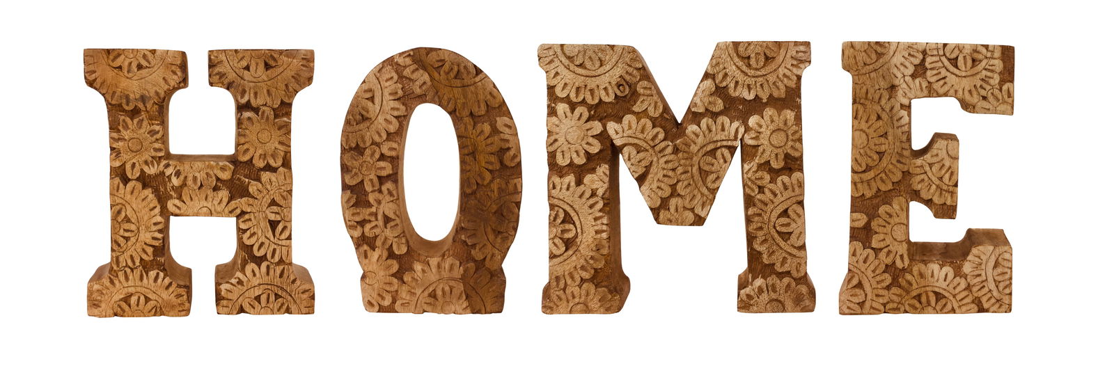 Hand Carved Wooden Flower Letters Home Hand Carved Wooden Flower Letters Home
