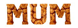 Hand Carved Wooden Flower Letters Mum Hand Carved Wooden Flower Letters Mum