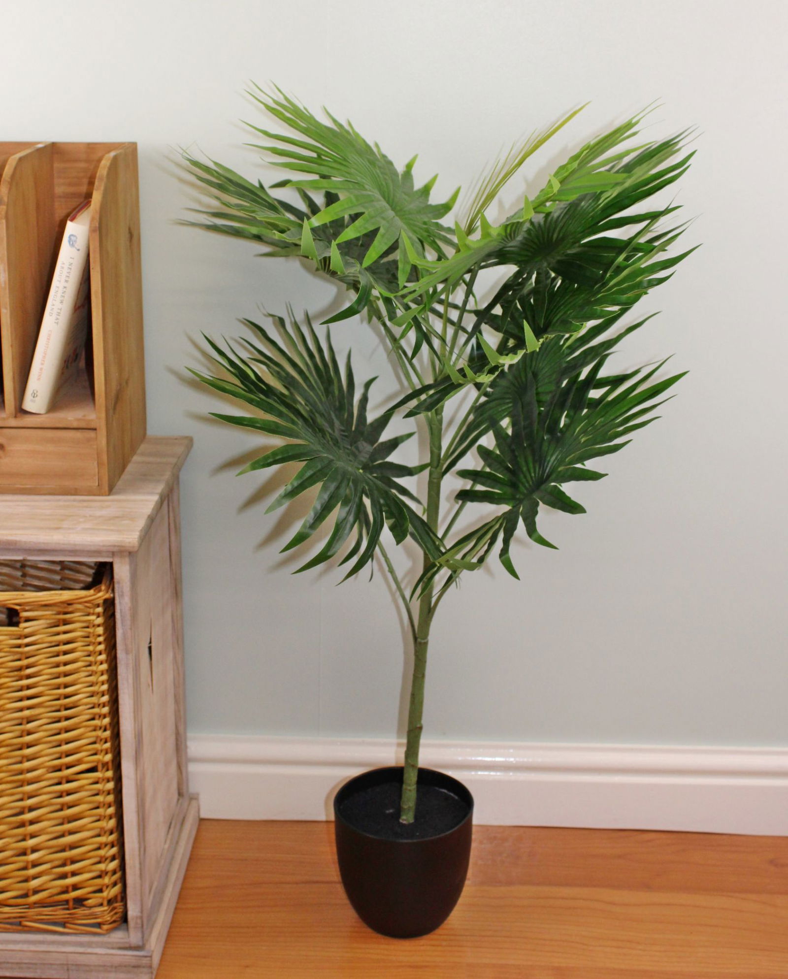 Artificial Fan Palm Tree with 10 leaves, 100cm Artificial Fan Palm Tree with 10 leaves, 100cm