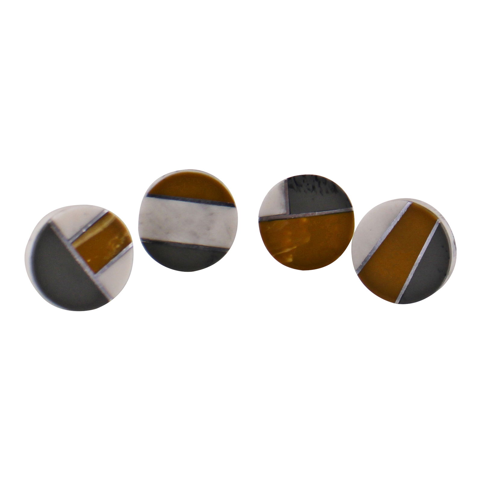 Set of 4 Round Abstract Design Resin Doorknobs Set of 4 Round Abstract Design Resin Doorknobs