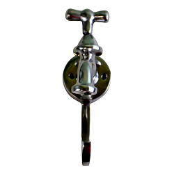 Towel Holder, Single Hook With Tap Design Towel Holder, Single Hook With Tap Design