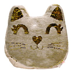Sequin Cat Cushion, 30cm Sequin Cat Cushion, 30cm
