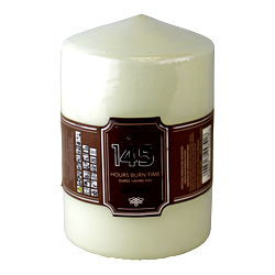 Cream Pillar Candle, 145hr Burn Time Cream Pillar Candle, 145hr Burn Time
