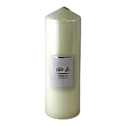 White Linen Fragranced Pillar Candle, 21x7cm White Linen Fragranced Pillar Candle, 21x7cm