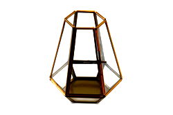 Bronze Glass Tea Light Holder Bronze Glass Tea Light Holder