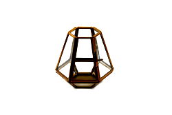 Bronze Glass Tea Light Holder Small Bronze Glass Tea Light Holder Small