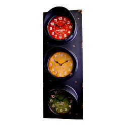 Vintage Style Traffic Light Clock, 83cm Vintage Style Traffic Light Clock, 83cm