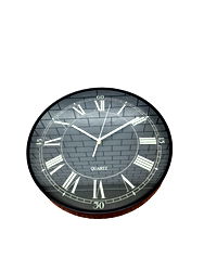Black Cream & Black Wall Clock 40cm Black Cream & Black Wall Clock 40cm