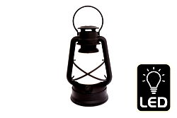 Round Hurricane Style LED Lantern 27cm Round Hurricane Style LED Lantern 27cm