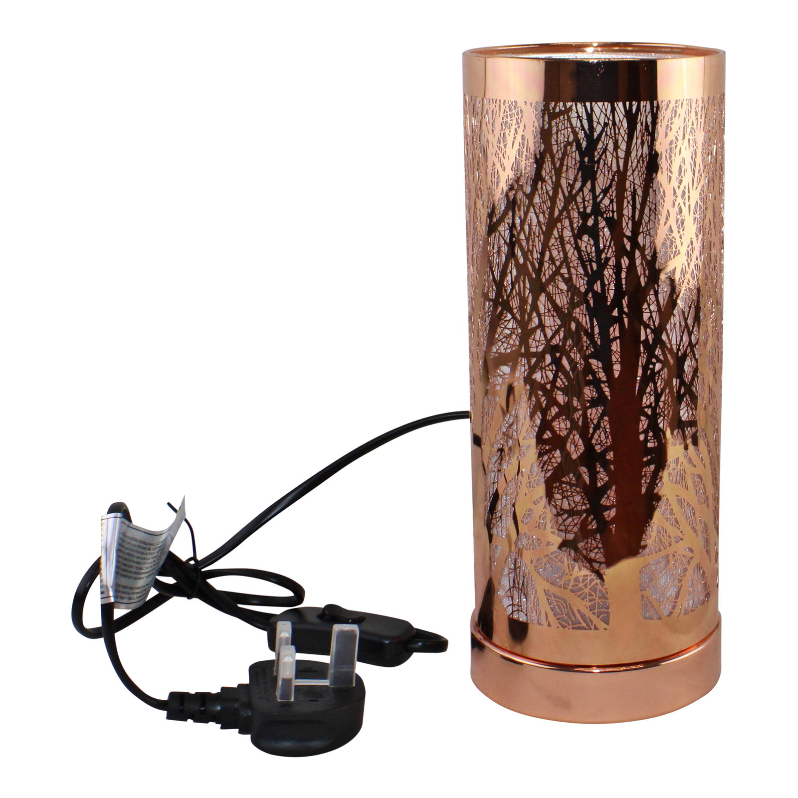 Woodland Design Colour Changing LED Lamp & Aroma Diffuser in Rose Gold Woodland Design Colour Changing LED Lamp & Aroma Diffuser in Rose Gold