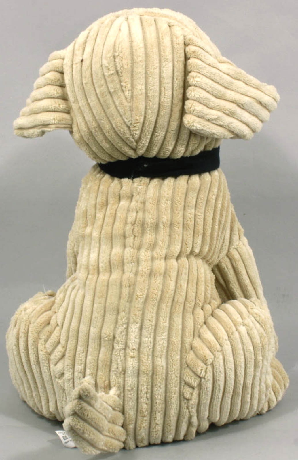 Large Gold Ribbed Dog Doorstop Large Gold Ribbed Dog Doorstop