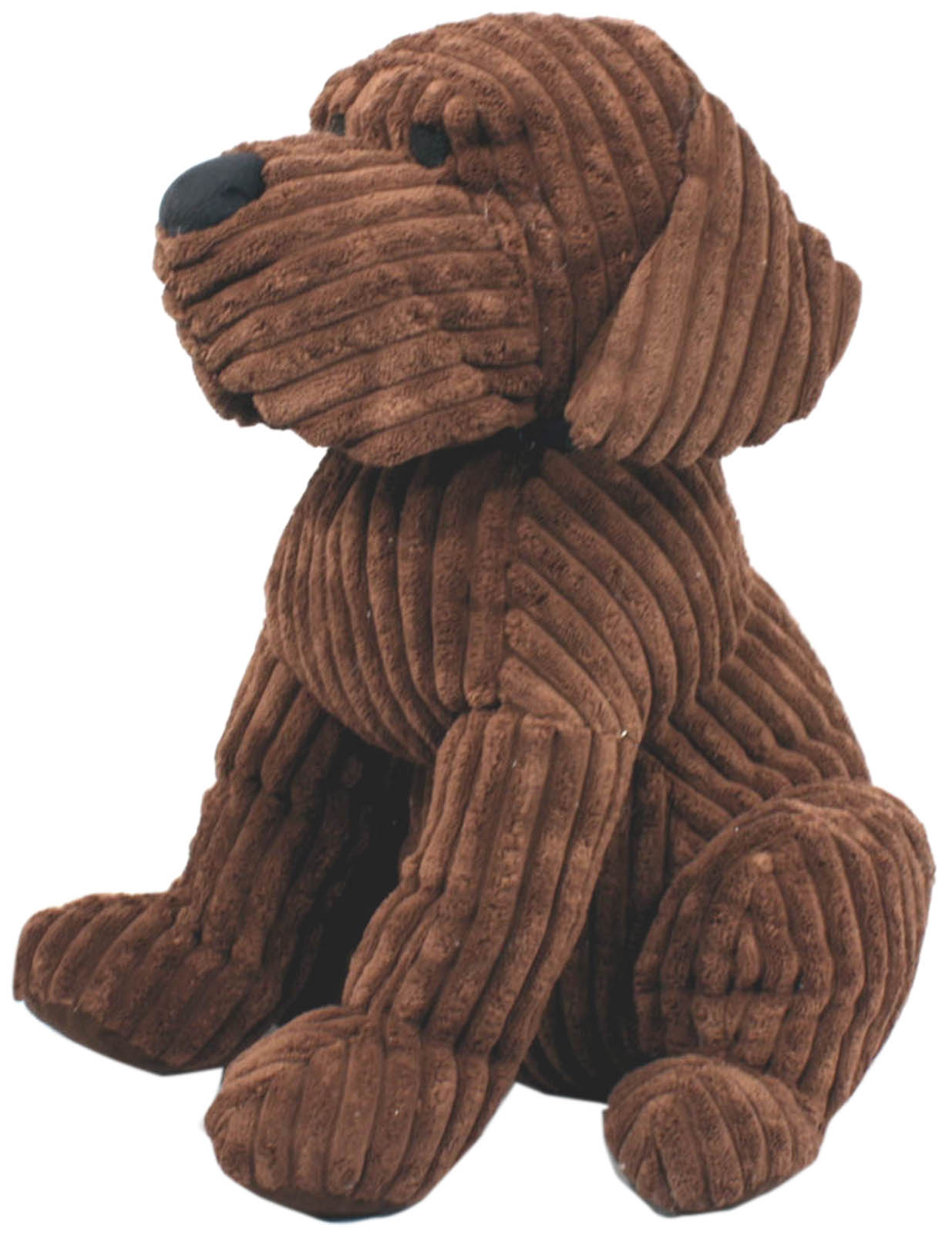 Large Chocolate Ribbed Dog Doorstop Large Chocolate Ribbed Dog Doorstop