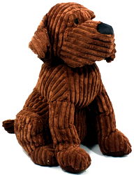 Large Chocolate Ribbed Dog Doorstop Large Chocolate Ribbed Dog Doorstop