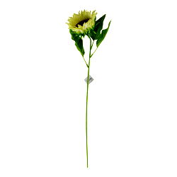 Single Sunflower Spray, Cream Flower, 71cm Single Sunflower Spray, Cream Flower, 71cm
