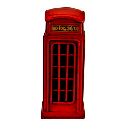Traditional Red Telephone Box Money Box, 15cm Traditional Red Telephone Box Money Box, 15cm