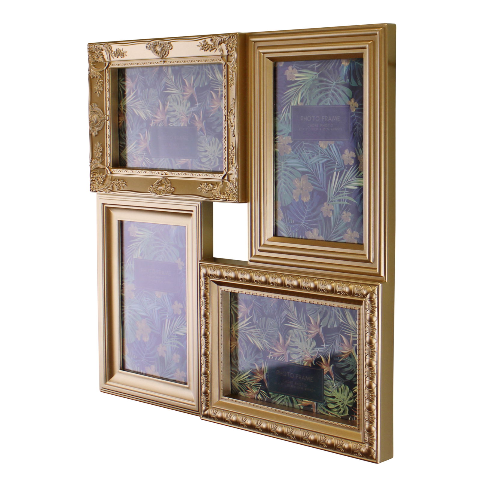 4 Photo Multi Gold Photo Frame, 33cm 4 Photo Multi Gold Photo Frame, 33cm