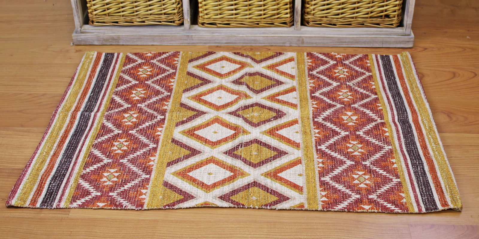 Moroccan Inspired Kasbah Rug, Diamonds and Zig Zags, 60x90cm Moroccan Inspired Kasbah Rug, Diamonds and Zig Zags, 60x90cm