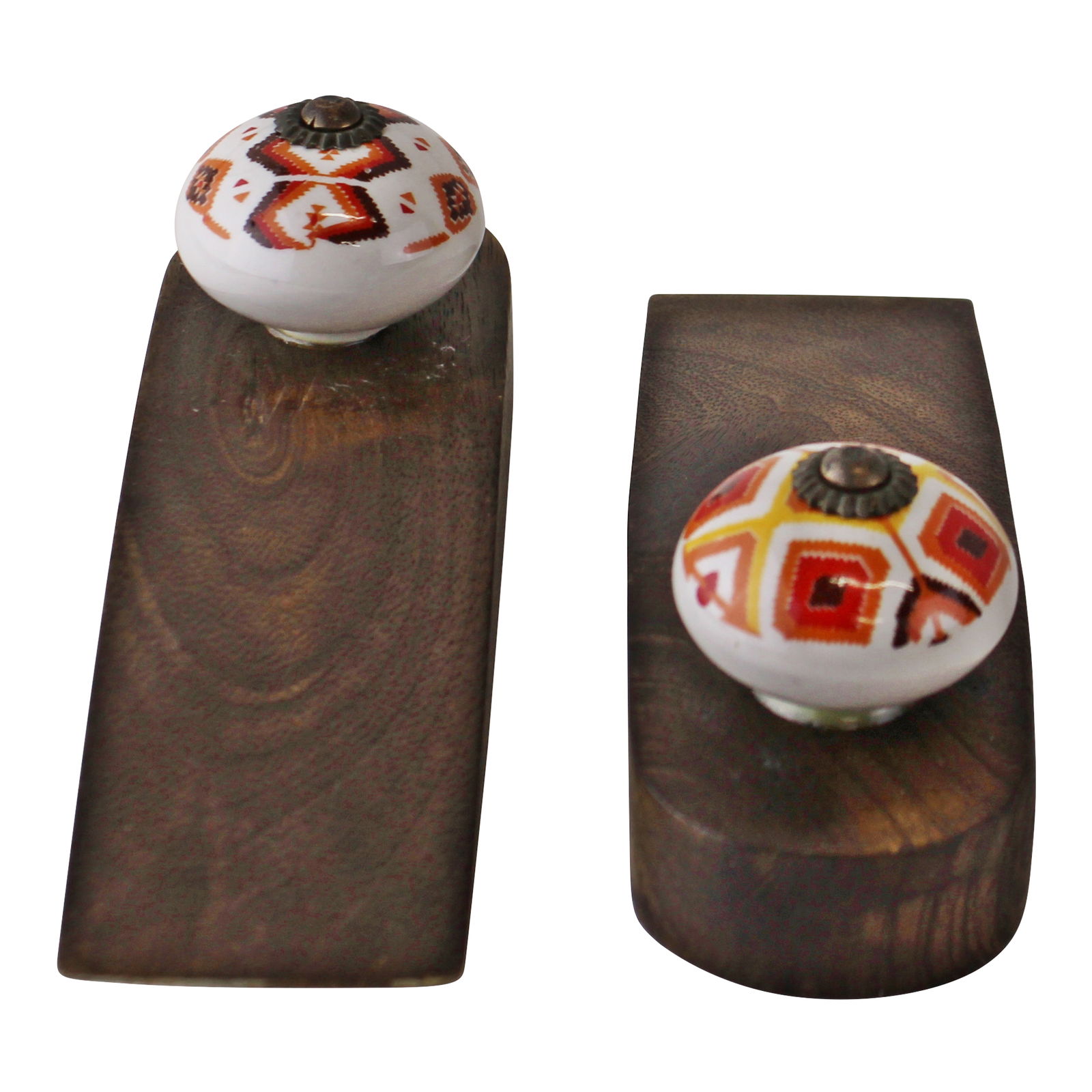 Set Of 2 Kasbah Design Wooden Doorstops Set Of 2 Kasbah Design Wooden Doorstops