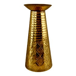 Large Gold Metal Moroccan Style Kasbah Candle Holder Large Gold Metal Moroccan Style Kasbah Candle Holder