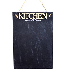 Hanging Slate Chalkboard Plaque - Kitchen Hanging Slate Chalkboard Plaque - Kitchen