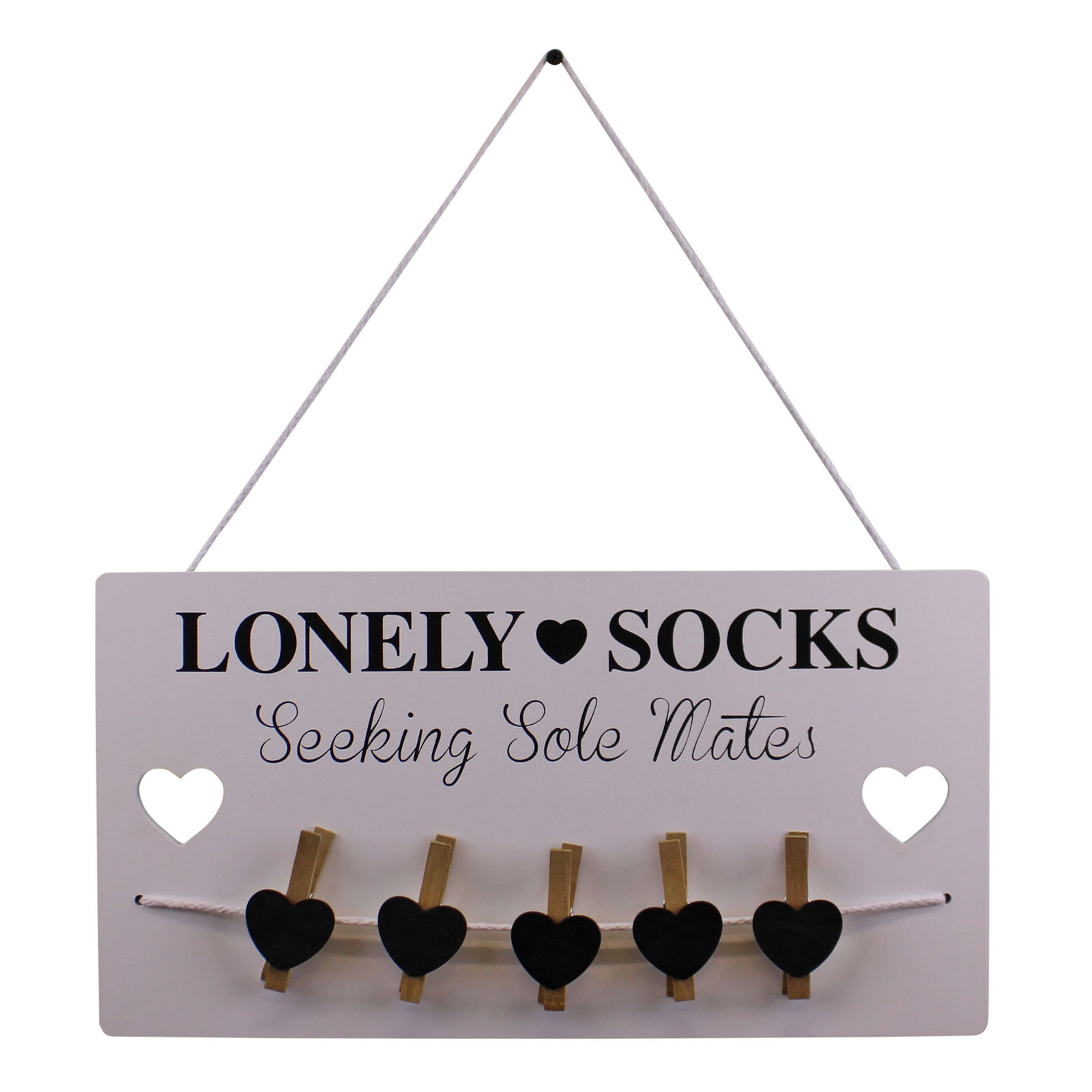 Hanging Lonely Sock Plaque 40x21cm Hanging Lonely Sock Plaque 40x21cm
