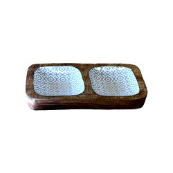 Wood Enamel Snack Bowls Wood Enamel Snack Bowls