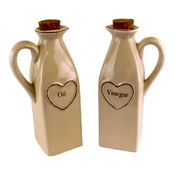 Set Of 2 Heart Range Oil & Vinegar Set Set Of 2 Heart Range Oil & Vinegar Set