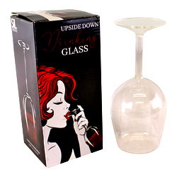 Novelty Upside Down Drinking Glass Novelty Upside Down Drinking Glass