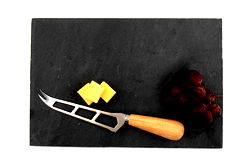 Slate Cheese Board Service Set & Knife 30cm Slate Cheese Board Service Set & Knife 30cm