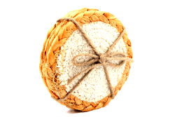 Set of Four Braided Round Jute and Cream Coaster Set of Four Braided Round Jute and Cream Coaster