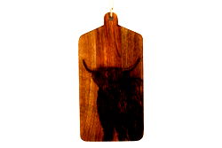 Highland Cow Engraved Wooden Cheese Board Highland Cow Engraved Wooden Cheese Board