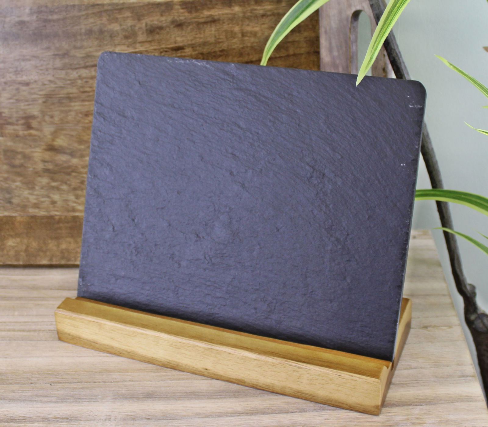 Acacia Wood Slate Menu Board Acacia Wood Slate Menu Board