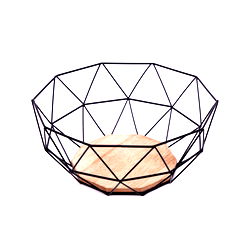 Geometric Black Wire Bowl 26cm Geometric Black Wire Bowl 26cm