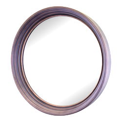 Large Round Grey Deep Edge Wall Mirror Large Round Grey Deep Edge Wall Mirror