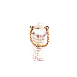Small Stone Vase with Rope Handle Small Stone Vase with Rope Handle