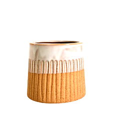 Glazed White Planter Glazed White Planter